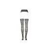 Suspender Striped Pantyhose - One Size